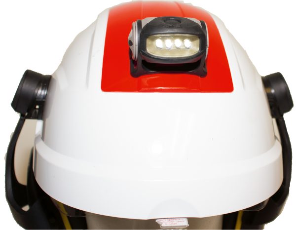 Hjälm, pannlampa till elektrikterhjälm